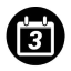 Calendrier avec un 3